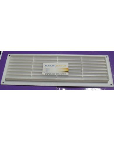 GRIGLIA RETTANGOLARE IN ABS 125 X 365 CON RETE