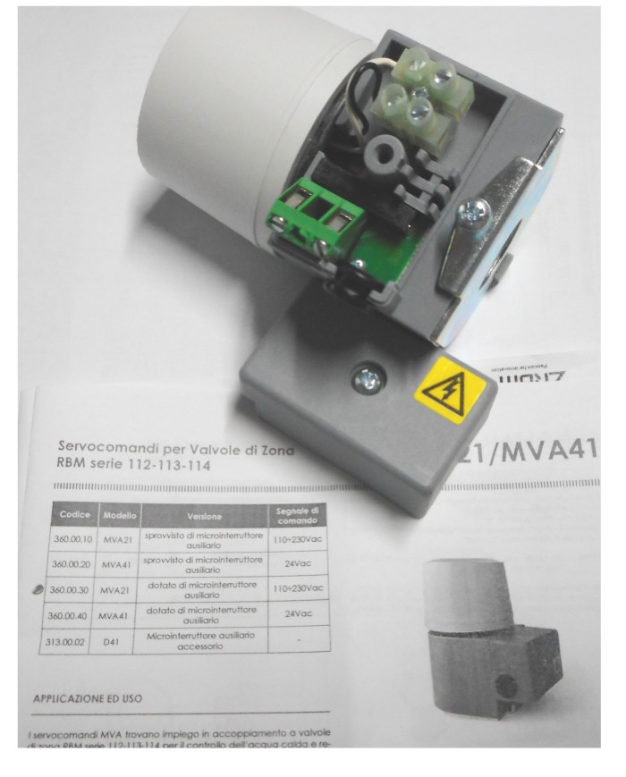 Servomotore Valvole Zona 220V RBM - Per Impianti Riscaldamento - Foto 5