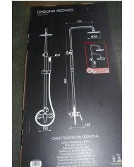 COLONNA DOCCIA TIMELESS CON MISCELATORE