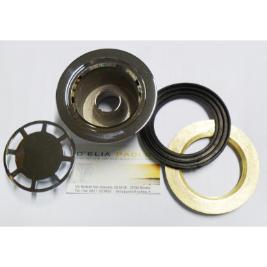 PILETTA SIFONATA OTTONE CROMATO 11/4