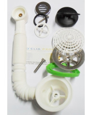 PILETTA LAVELLO INOX 11/2 CON TROPPO PIENO ROTOND