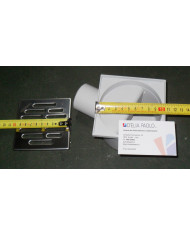 CHIUSINO SIFONATO 10.5 X 10.5 DA 50 LATERALE INOX