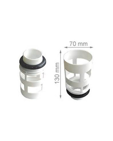 BACINELLA CON GUARNIZIONE PER DOPPIO TASTO