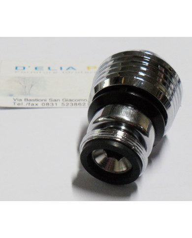 SNODO OTTONE CON AERATORE DOPPIOGETTO 24 X 1 M