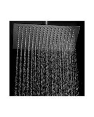 SOFFIONE LOW SQUARE 200  IN ACCIAIO INOX AISI 304