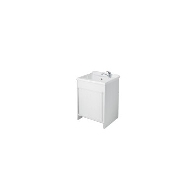 LAVAPANNI COMPACT 60 X 50 BIANCO ASSE RESINA