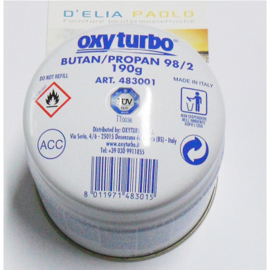 BOMBOLETTA GAS BUTAN-PROPAN GPL 190 GR