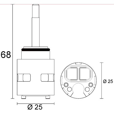CARTUCCIA N 183 FIR MM25X68H