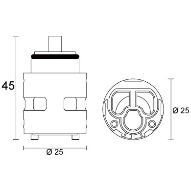 CARTUCCIA N 184 FIR MM25X45H-55H