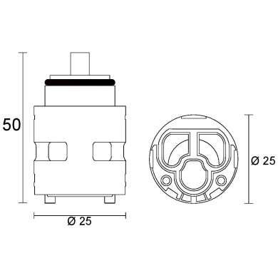 CARTUCCIA N 185 FIR MM25X50H