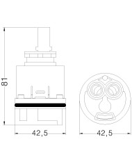 CARTUCCIA N 196 FIMA MM42.5X81H