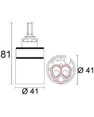 CARTUCCIA N 198 MM41 X 81H
