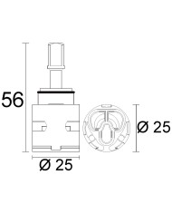 CARTUCCIA N 199 ZAZZERI MM25X56H