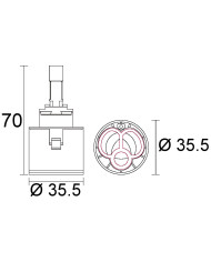 CARTUCCIA N 200 ZAZZERI MM35.5X70H