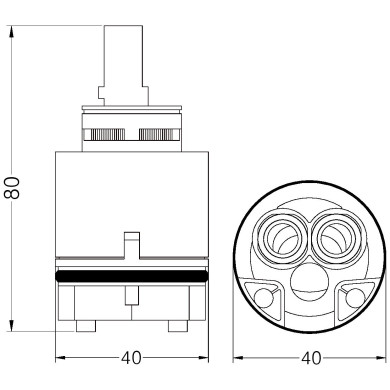 CARTUCCIA N 204 F.LLI PORTA MM 40X79H