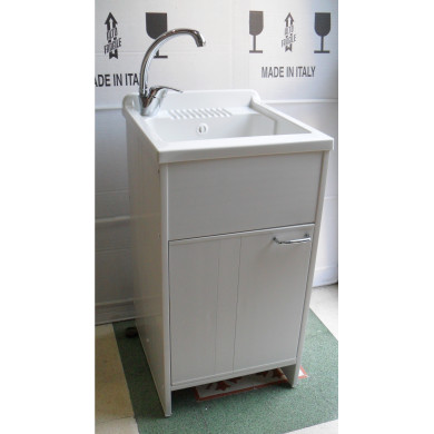 LAVAPANNI JUNIOR 1 ANTA 45 X 50 BIANCO ASSE RESINA