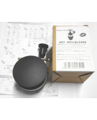 PILETTA INOX PER LAVABO  TOTAL BLACK 1 1/4 CLIC