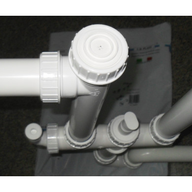 SIFONE AUTOPULENTE SALVASPAZIO 2 VIE 11/2 LBPLAST