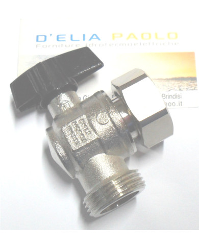 VALVOLA ANGOLO CON GIRELLO M F 3/4 X 3/4