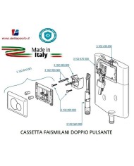 KIT VITI FAIS DOPPIO COMANDO PER CASSETTA 2 TASTI