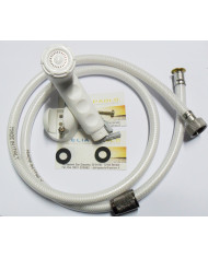 KIT DOCCETTA A PULSANTE VERONA IN ABS BIANCO