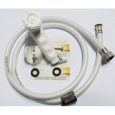 KIT DOCCETTA A PULSANTE VERONA IN ABS BIANCO