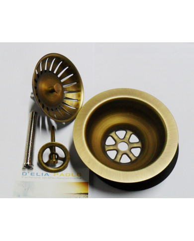 PILETTA LAVELLO CTP ROTONDO OTTONE ANTICATO