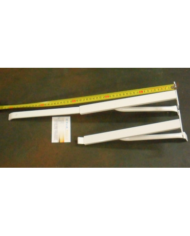 COPPIA STAFFE PER PILOZZO A PARETE CM 30 FINO A 50