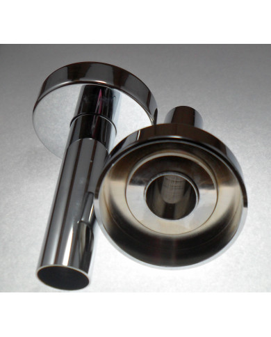 COPPIA ROSETTE  CON TUBO CROMATO UNIVERSALE