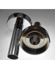COPPIA ROSETTE  CON TUBO CROMATO UNIVERSALE