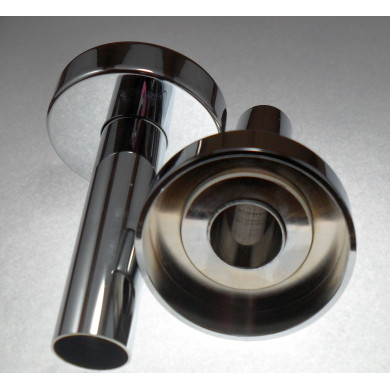 COPPIA ROSETTE  CON TUBO CROMATO UNIVERSALE