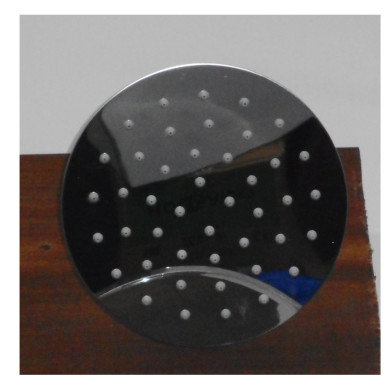 SOFFIONE LOW ROUND 250  IN ACCIAIO INOX AISI 304