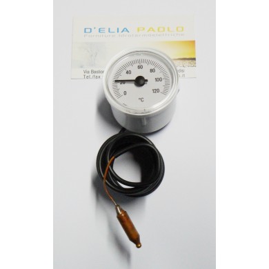 TERMOMETRO CAPILLARE CIRCOLARE FRONTALE DA 40 MM
