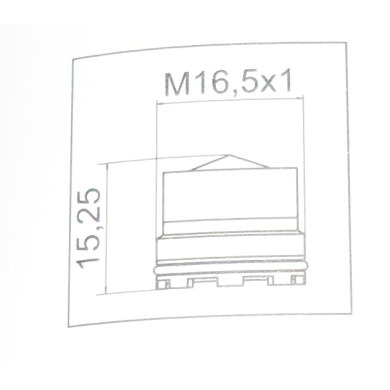 AERATORE NEOPERL CACHE HONEYCOMB TT MASCHIO 16.5X1