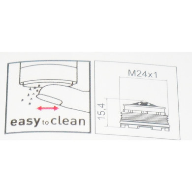 AERATORE NEOPERL CACHE CASCADE SLC MASCHIO 24X1