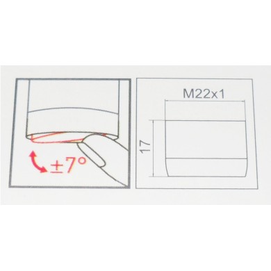 AERATORE PERLATOR  SSL SNODO INTERNO FEMMINA 22X1