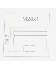 AERATORE PERLATOR  HONEYCOMB MASCHIO 28X1