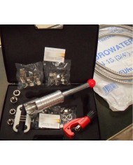 KIT VALIGETTA CON RACCORDI E TUBO INOX 1/2 E 3/4