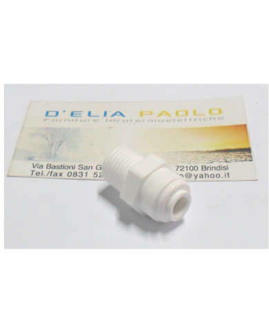 RACCORDO DIRITTO MASCHIO 1/4 X ( 6 MM-1/4 )