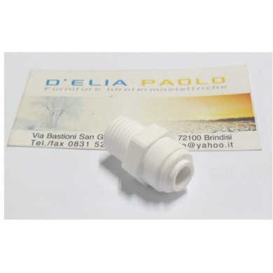 RACCORDO DIRITTO MASCHIO 1/4 X ( 6 MM-1/4 )
