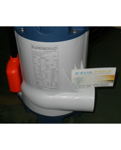 ELETTROPOMPA ACQUE LURIDE PEDROLLO TEX 3 HP 0.75