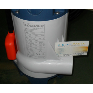 ELETTROPOMPA ACQUE LURIDE PEDROLLO TEX 3 HP 0.75