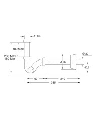 SIFONE BIDET MONSTER A S 11/4 BIANCO