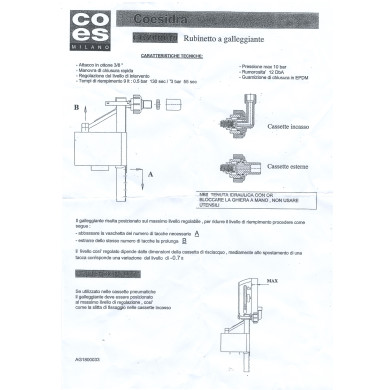 KIT STAFFA + GALLEGGIANTE + FLESSIBILE COES