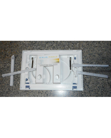 PLACCA DI COMANDO ELEGANCE DOPPIO TASTO BIANCO