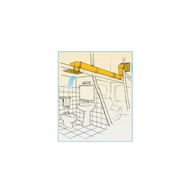 AERAZ COPRIFORO PER TUBO RETTANG. 120 X 60 BIANCO