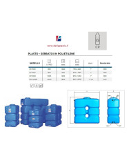 SERBATOIO POLIETILENE PARALLELEPIPEDO CPB 1000 LT