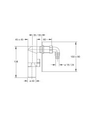 SIFONE INCASSO LAVATRICE DA 40 COMPACT