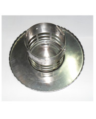 TERMINALE DA 60 INOX VERTICALE