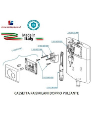 KIT VALVOLA DI SCARICO 2 PULSANTI FAIS